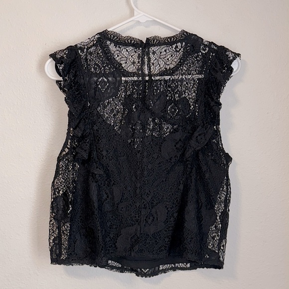 zara black lace top - Picture 2 of 2